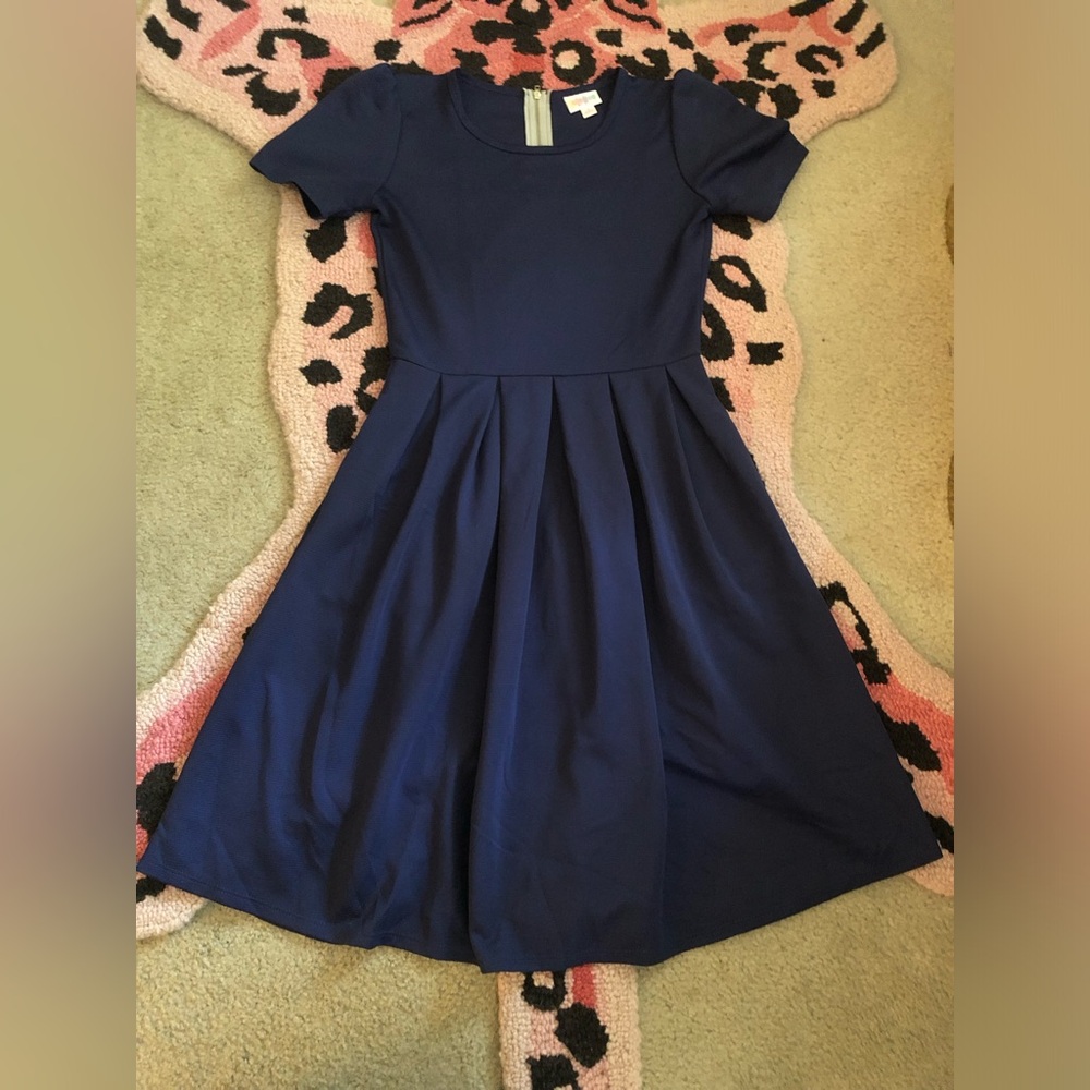 LuLaRoe Navy Blue Dress